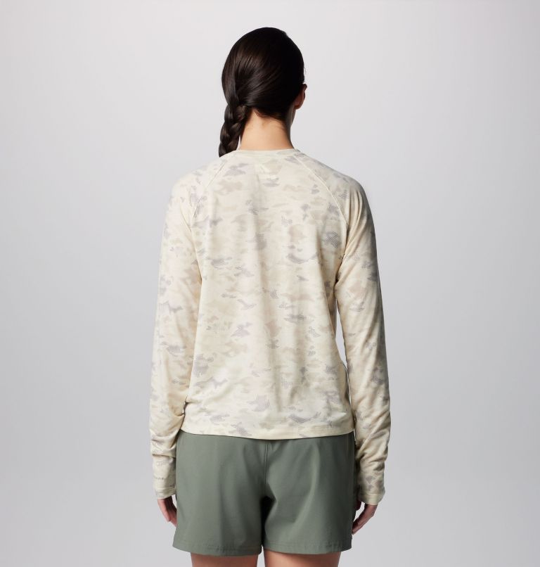 Women's PFG Uncharted Knit Long Sleeve Shirt, Color: Stone Uncharted Waters, image 2