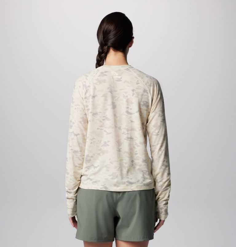 Thumbnail: Women's PFG Uncharted Knit Long Sleeve Shirt, Color: Stone Uncharted Waters, image 2