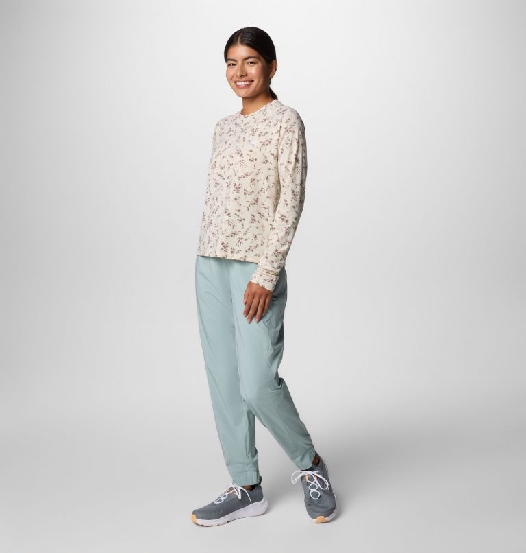 Women's PFG Uncharted Knit Long Sleeve Shirt, Color: Stone Huntfish, image 5