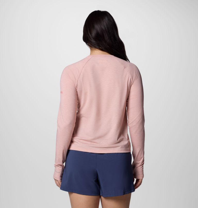 Women's PFG Uncharted Knit Long Sleeve Shirt, Color: Faux Pink Heather, image 2