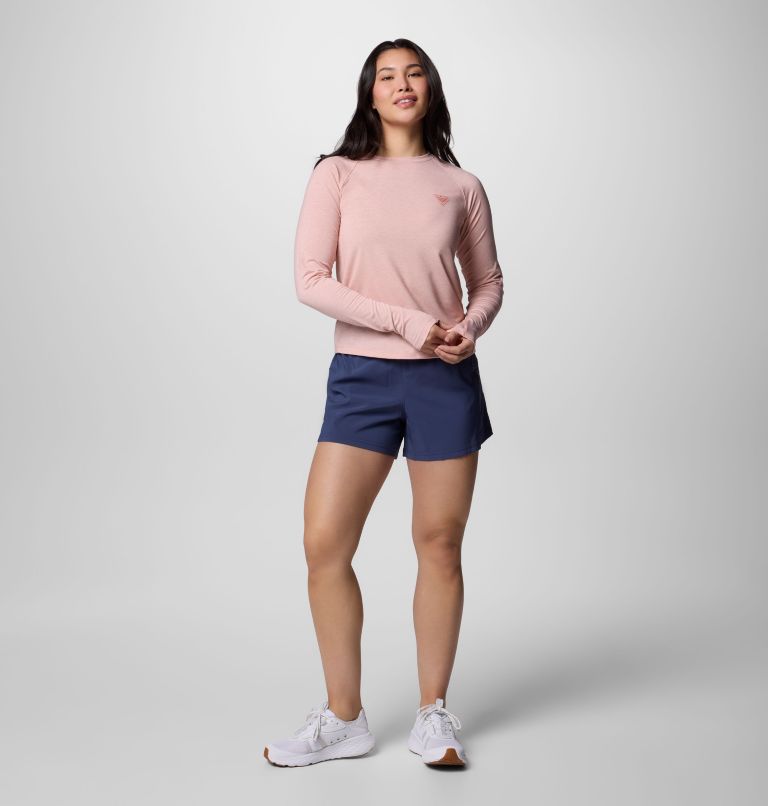 Women's PFG Uncharted Knit Long Sleeve Shirt, Color: Faux Pink Heather, image 6