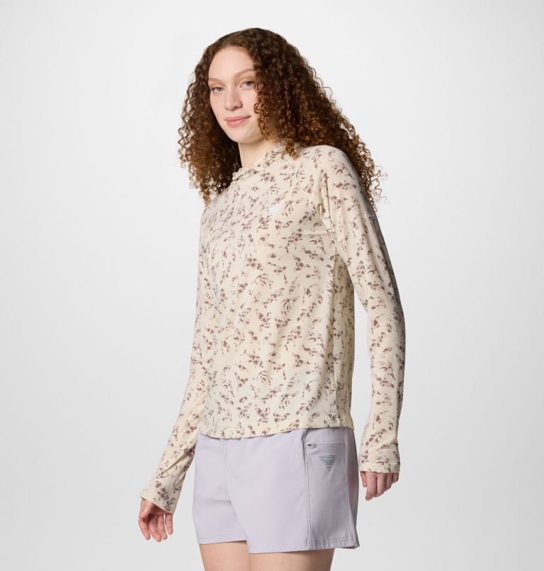 Women's PFG Uncharted Hoodie, Color: Stone Huntfish, image 3