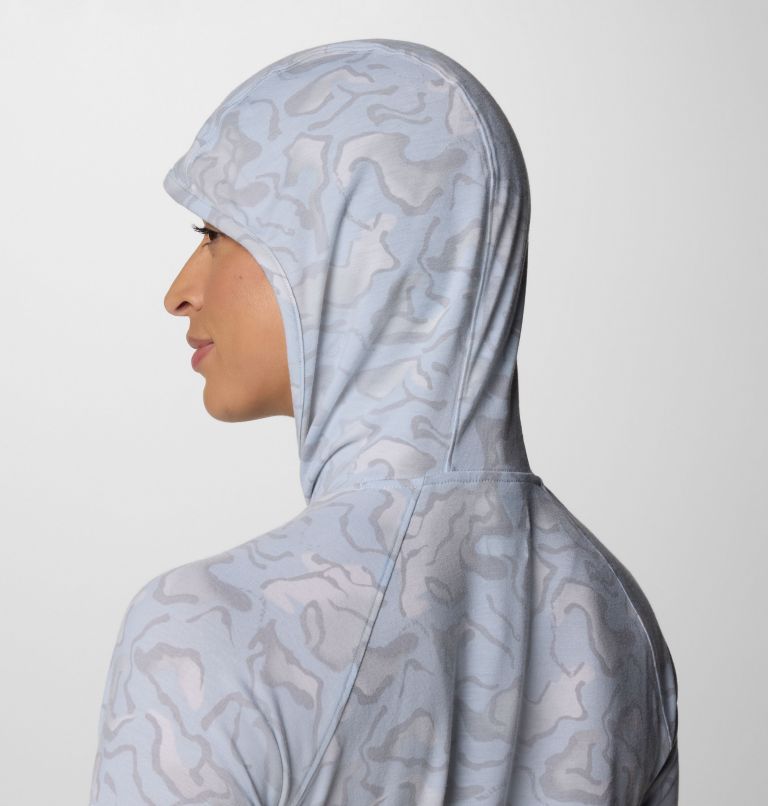 Women's PFG Uncharted Hoodie, Color: Nimbus Grey Swamplands, image 5