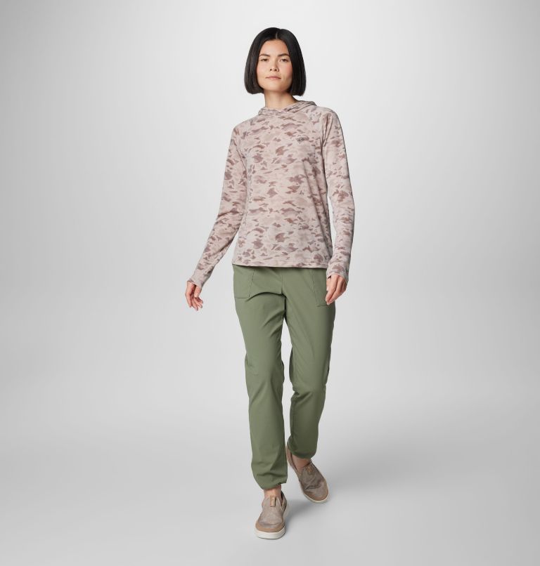 Women's PFG Uncharted Hoodie, Color: Crushed Clay Uncharted Waters, image 3