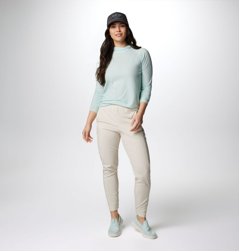 Women's PFG Uncharted Hoodie, Color: Icy Morn Heather, image 3