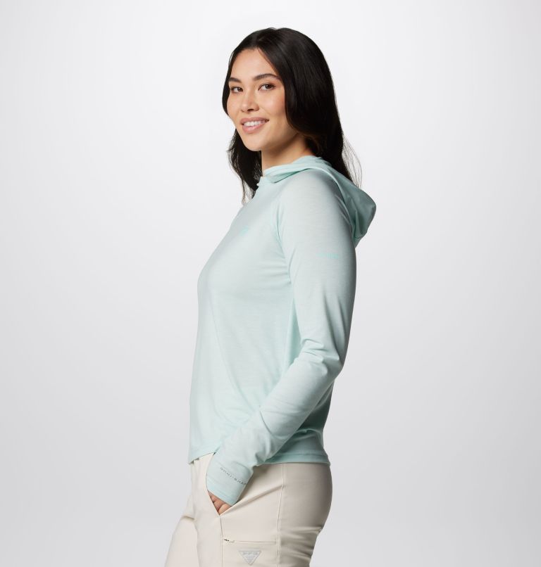Women's PFG Uncharted Hoodie, Color: Icy Morn Heather, image 4