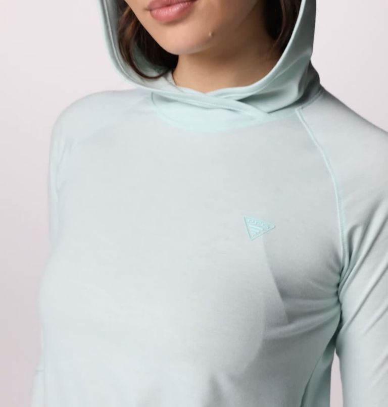Women's PFG Uncharted Hoodie, Color: Icy Morn Heather