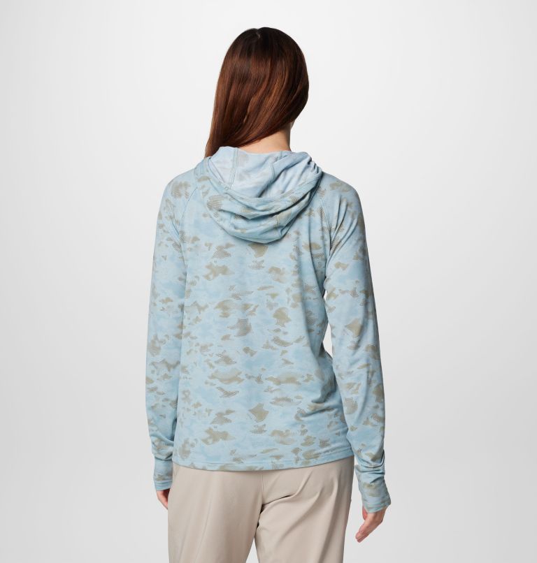 Women's PFG Uncharted Hoodie, Color: Crushed Blue Uncharted Waters, image 2
