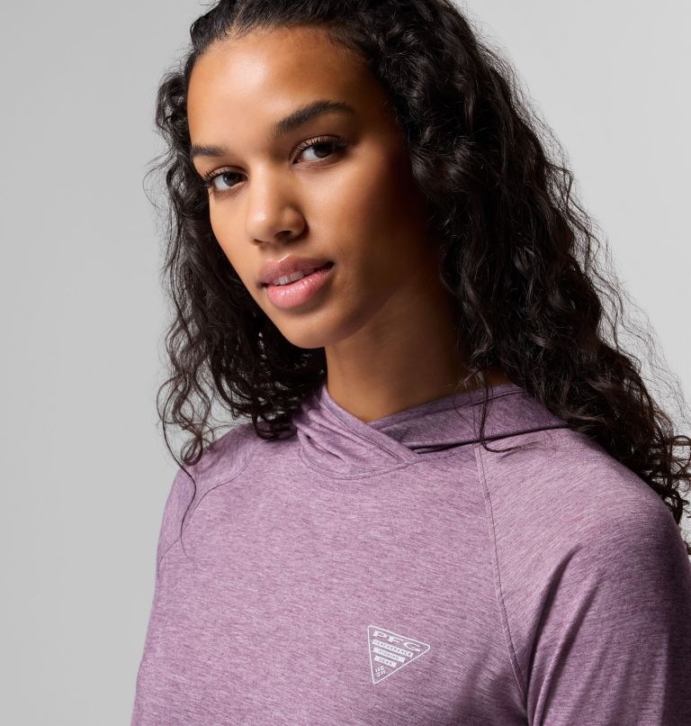 Women's PFG Uncharted Hoodie, Color: Dusty Purple Heather, image 5