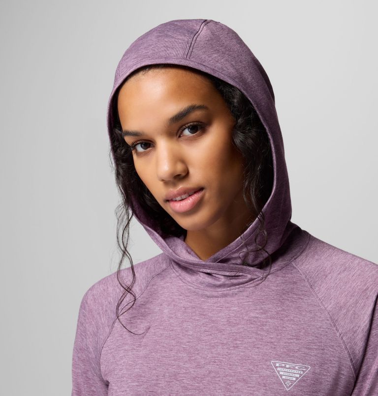 Women's PFG Uncharted Hoodie, Color: Dusty Purple Heather, image 6