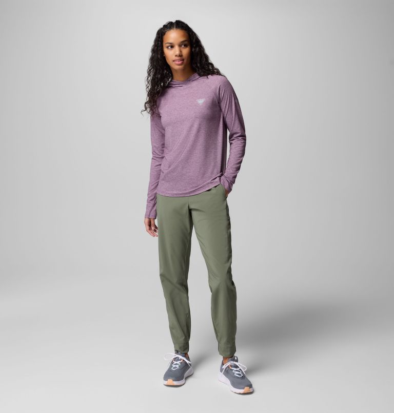 Women's PFG Uncharted Hoodie, Color: Dusty Purple Heather, image 2