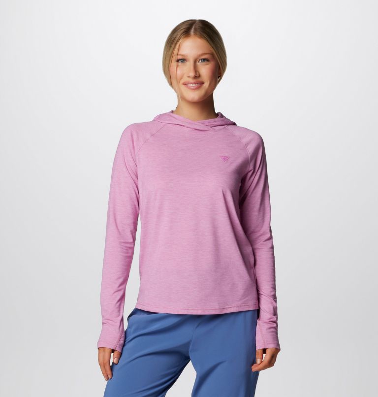 Women's PFG Uncharted Hoodie, Color: Minuet Heather, image 1
