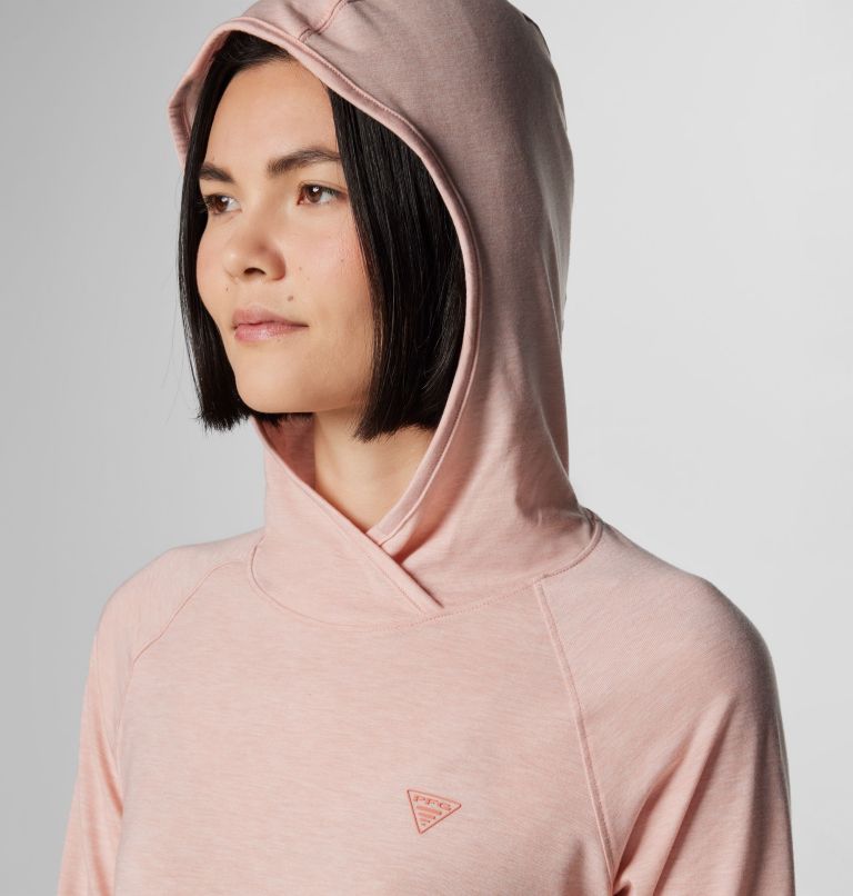Women's PFG Uncharted Hoodie, Color: Faux Pink Heather, image 5