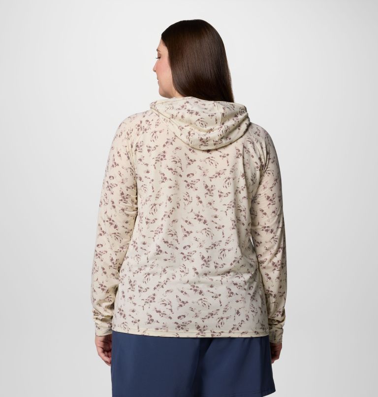 Women's PFG Uncharted Hoodie -Plus Size, Color: Stone Huntfish, image 2