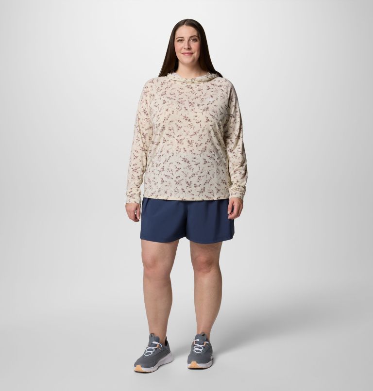 Women's PFG Uncharted Hoodie -Plus Size, Color: Stone Huntfish, image 5