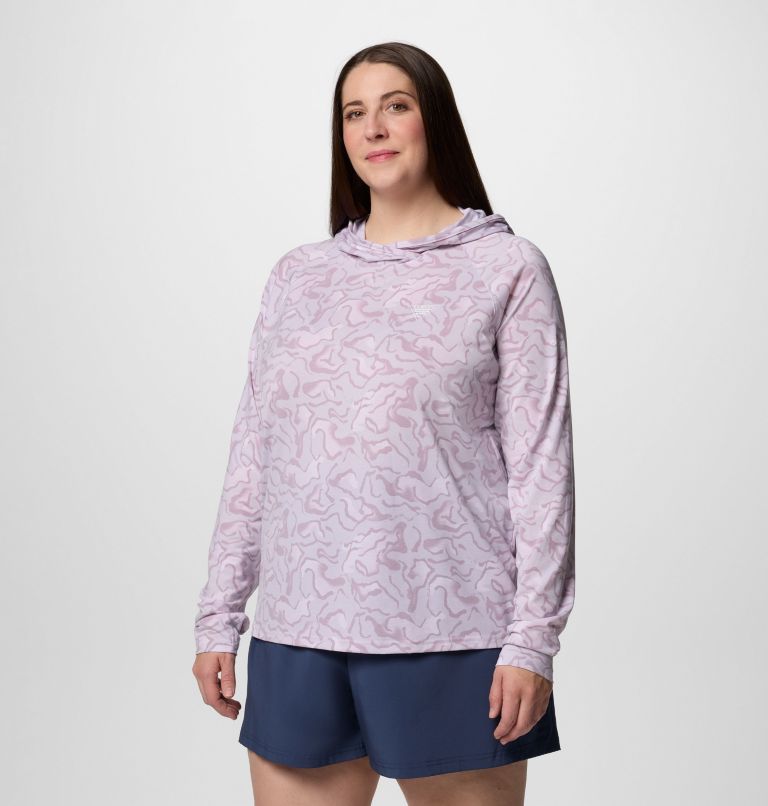 PFG Uncharted Hoodie, Color: Lavender Pearl Swamplands, image 3