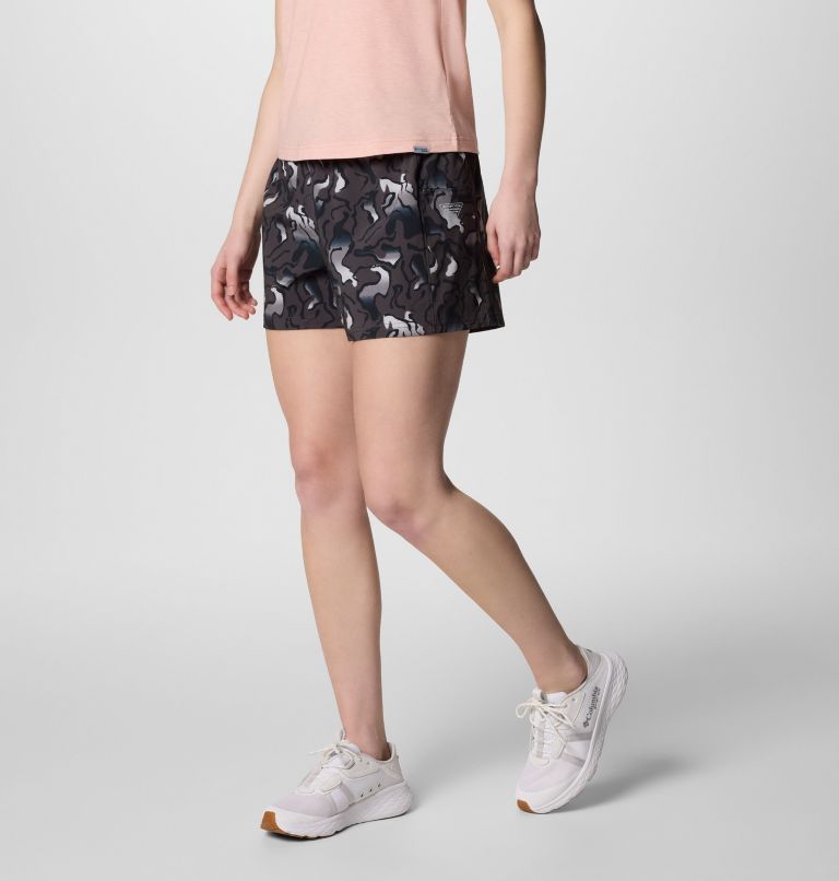 Women's PFG Uncharted Shorts, Color: Shark Swamplands, image 3