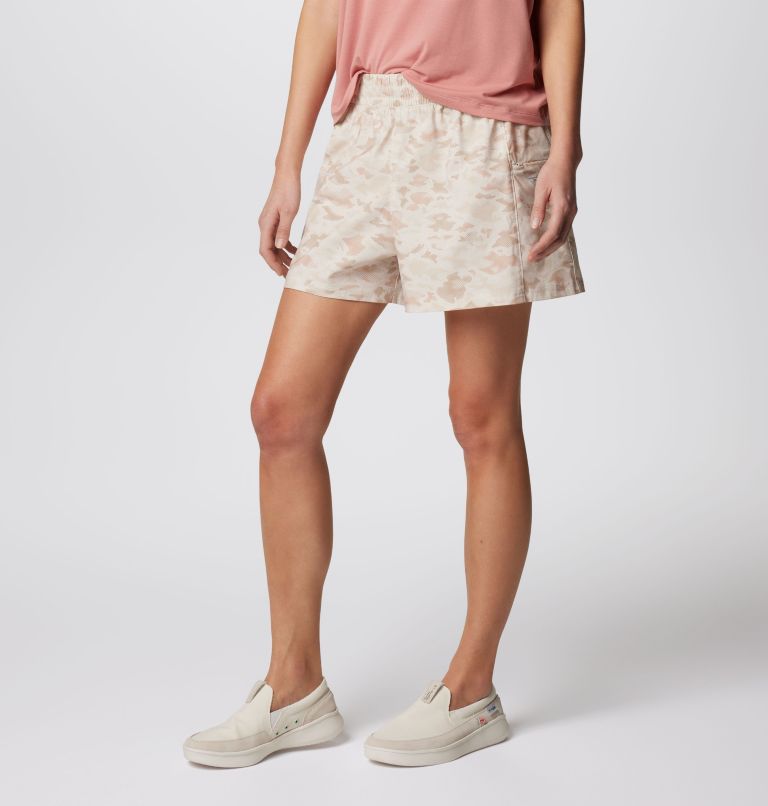 Women's PFG Uncharted Shorts, Color: Stone Uncharted Waters, image 4