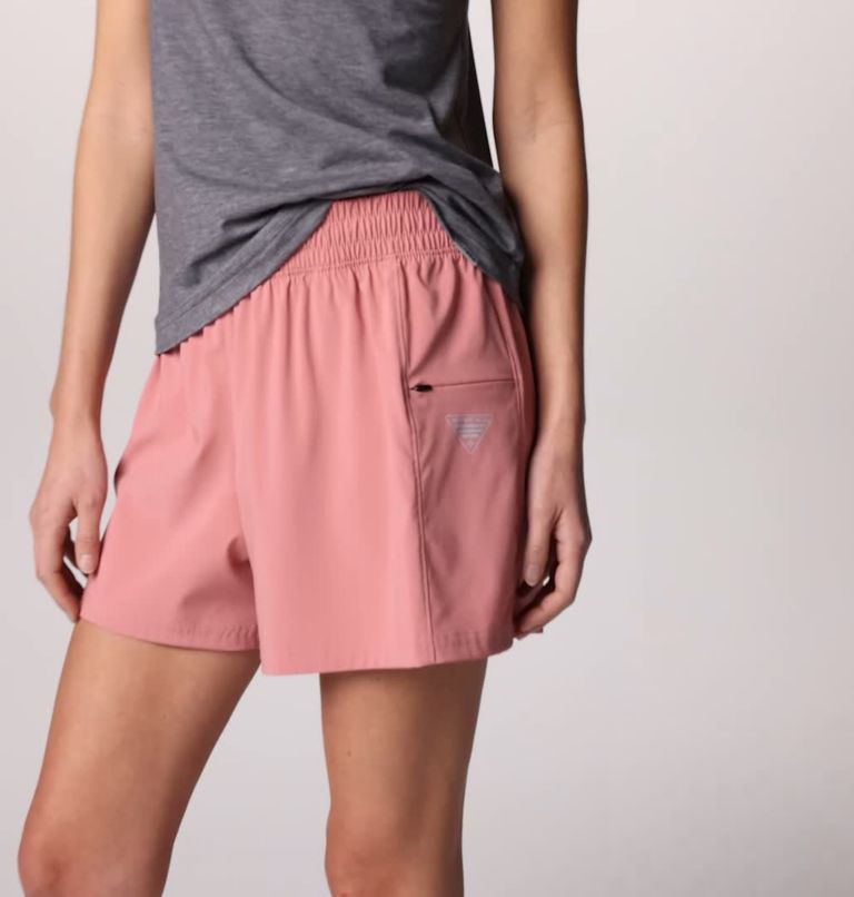 Women's PFG Uncharted Shorts, Color: Sandalwood Pink