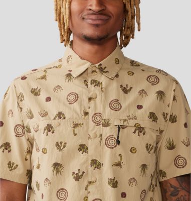 Men's Stryder Short Sleeve Shirt, Color: Moab Tan Scorpion Print, image 16