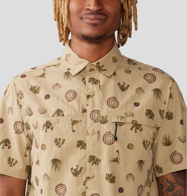 Men's Stryder Short Sleeve Shirt, Color: Moab Tan Scorpion Print, image 4