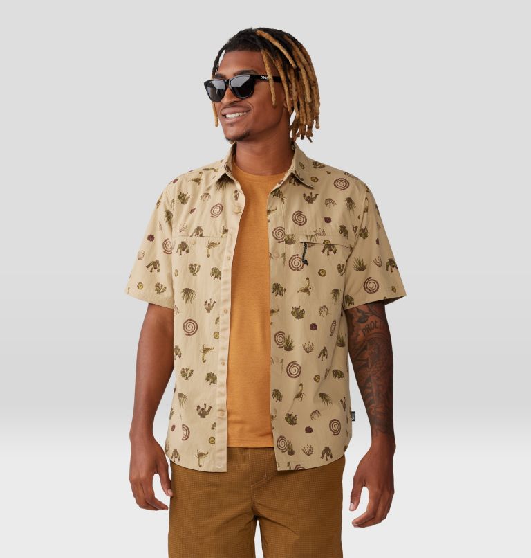 Men's Stryder Short Sleeve Shirt, Color: Moab Tan Scorpion Print, image 6