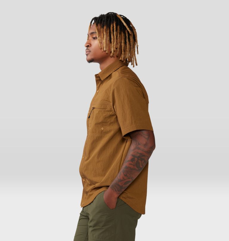 Men's Stryder Short Sleeve Shirt, Color: Copper Clay, image 3