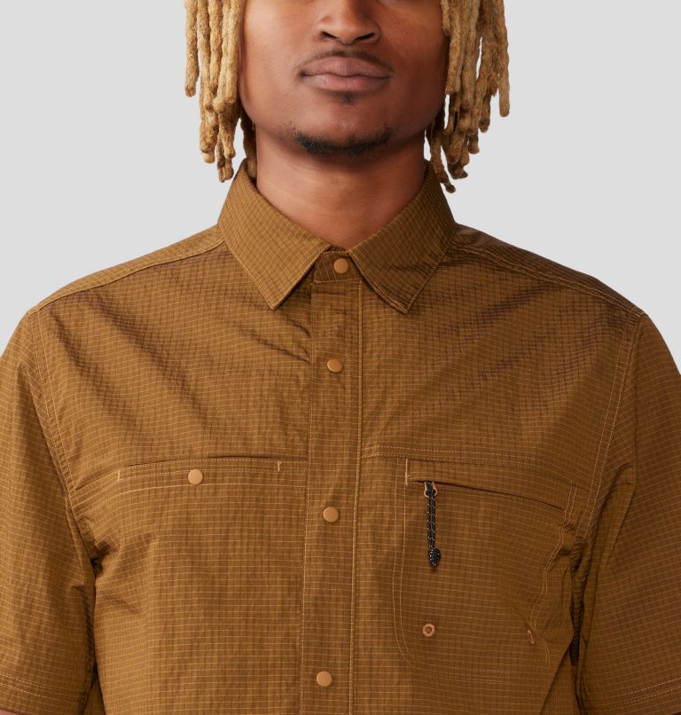Men's Stryder Short Sleeve Shirt, Color: Copper Clay, image 4