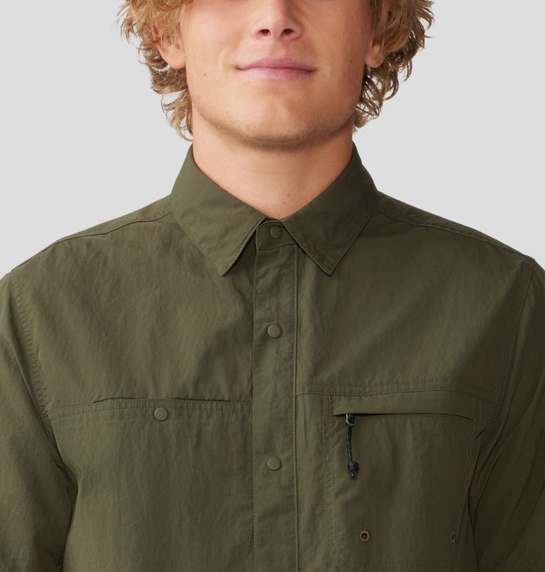 Men's Stryder Short Sleeve Shirt, Color: Dark Pine, image 4