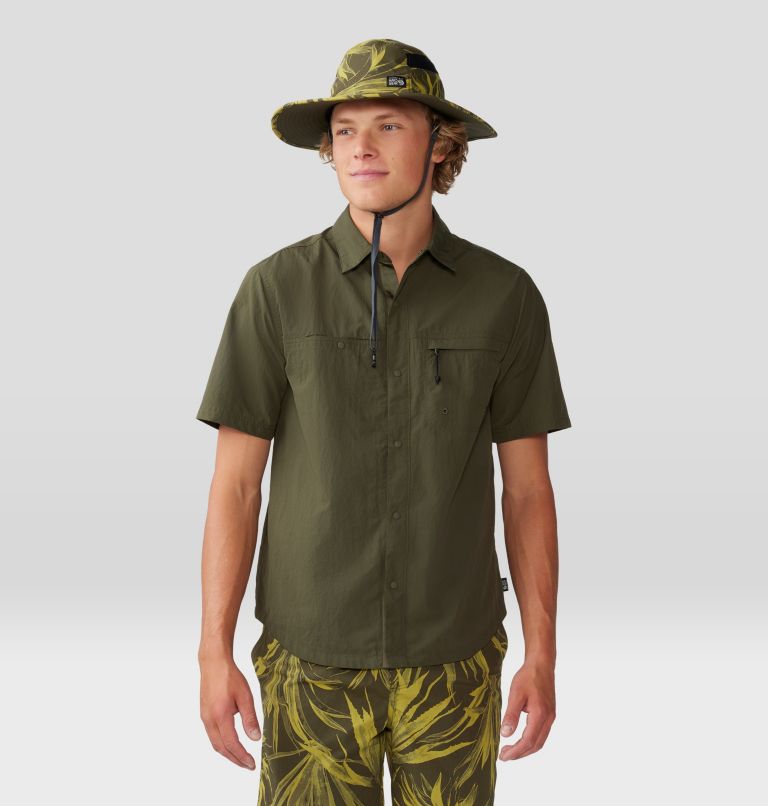 Men's Stryder Short Sleeve Shirt, Color: Dark Pine, image 5