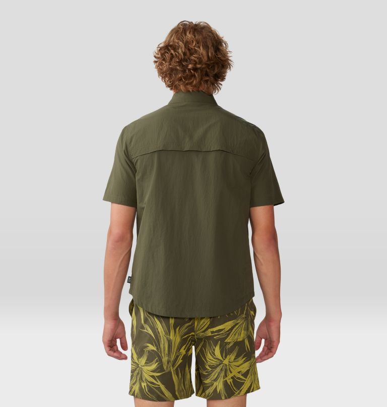 Men's Stryder Short Sleeve Shirt, Color: Dark Pine, image 2
