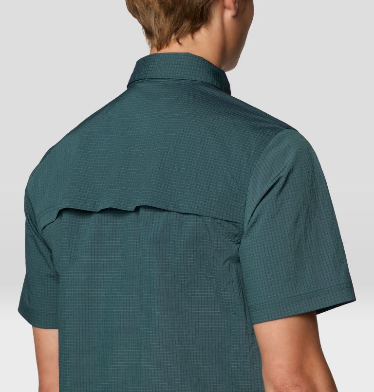 Men's Stryder Short Sleeve Shirt, Color: Blue Pine Ripstop, image 6