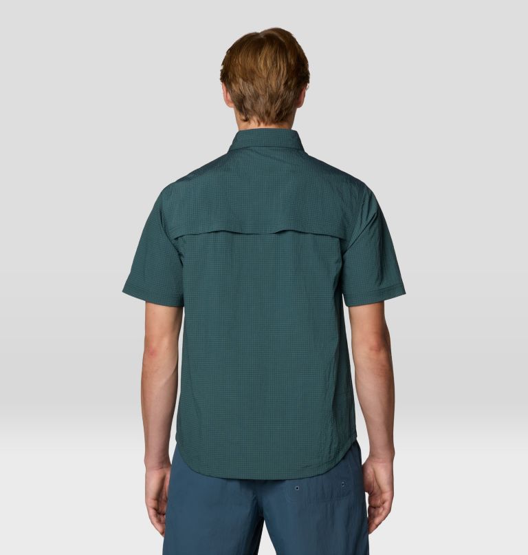 Men's Stryder Short Sleeve Shirt, Color: Blue Pine Ripstop, image 3
