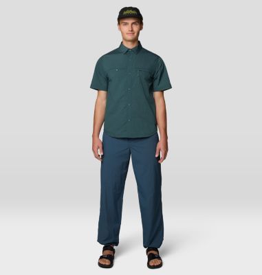 Men's Stryder Short Sleeve Shirt, Color: Blue Pine Ripstop, image 6