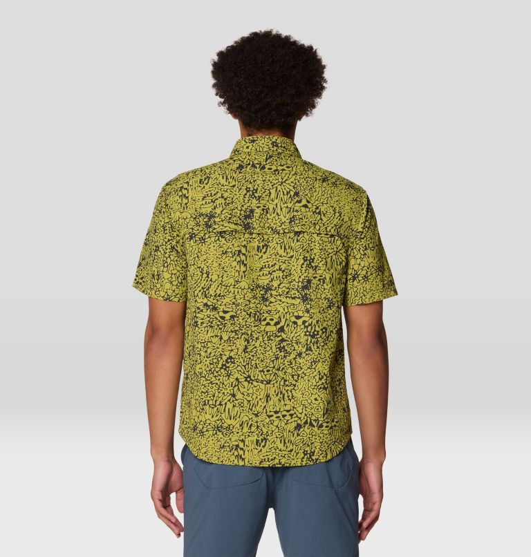 Men's Stryder Short Sleeve Shirt, Color: Moon Moss Forager Print, image 3