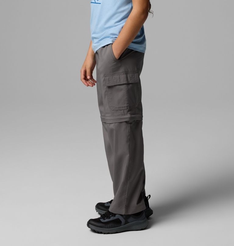 Boys' Silver Ridge Utility Convertible Pants, Color: City Grey, image 3
