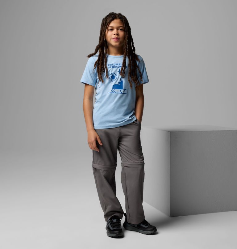 Boys' Silver Ridge Utility Convertible Pants, Color: City Grey, image 1
