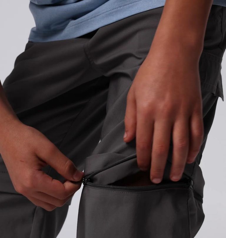Boys' Silver Ridge Utility Convertible Pants, Color: City Grey