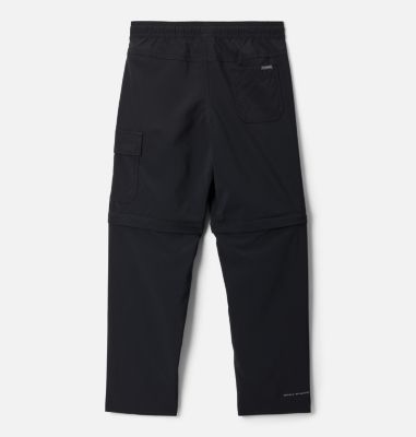 Boys' Silver Ridge Utility Convertible Hiking Trousers, Color: Black, image 2
