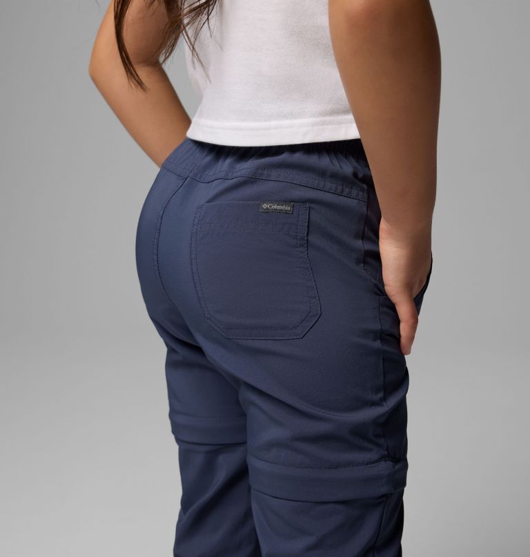 Girls' Silver Ridge Utility Convertible Hiking Trousers, Color: Nocturnal, image 6