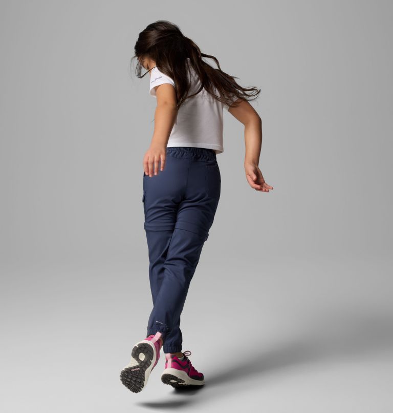 Girls' Silver Ridge Utility Convertible Hiking Trousers, Color: Nocturnal, image 10