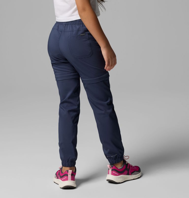 Girls' Silver Ridge Utility Convertible Hiking Trousers, Color: Nocturnal, image 3