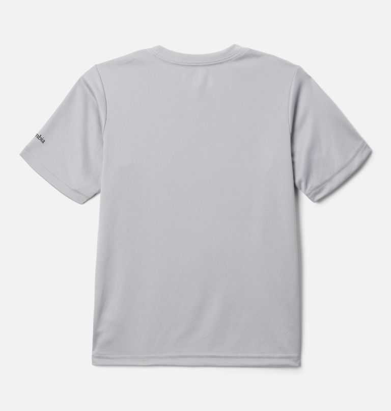 Boys' Fork Stream Short Sleeve Graphic Shirt, Color: Columbia Grey, Lakeside Badge, image 2