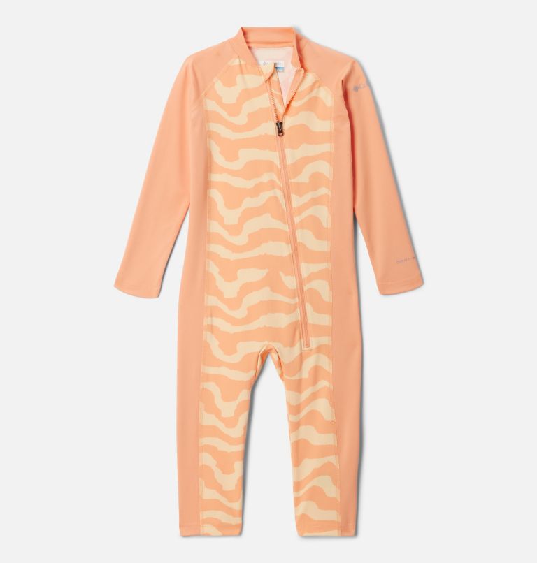 Sandy Shores II Sunsuit, Color: Sunkissed Wavy, Apricot Fizz, image 1