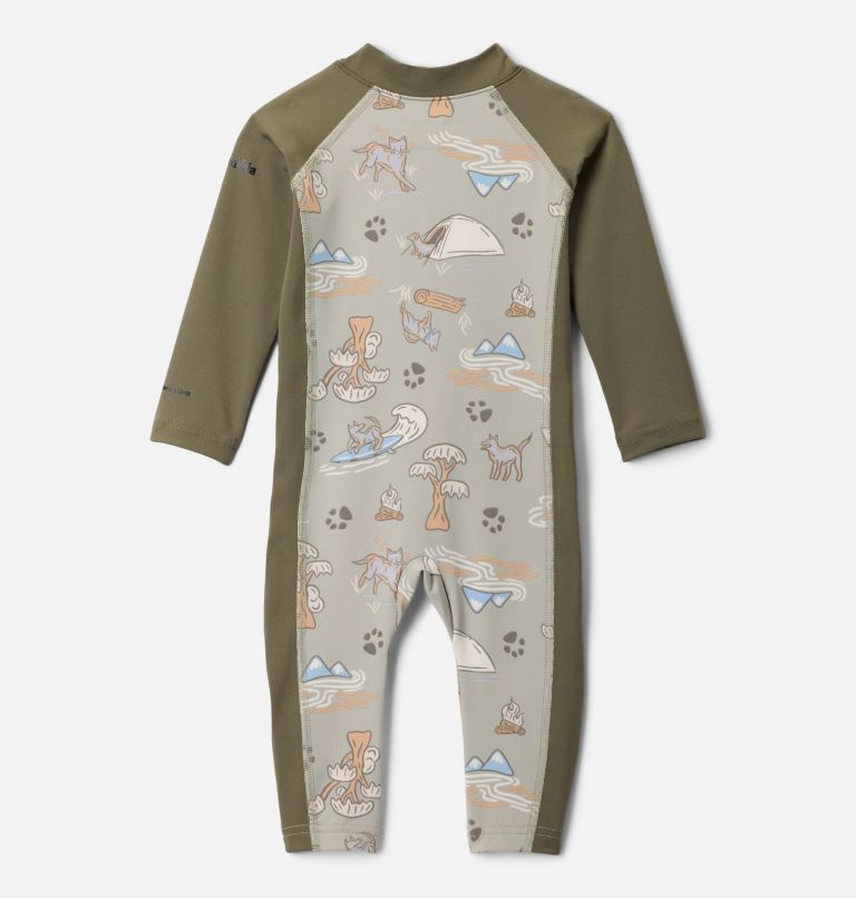 Bébé Combinaison anti-UV Sandy Shores II, Color: Safari Trail Tails, Stone Green, image 2