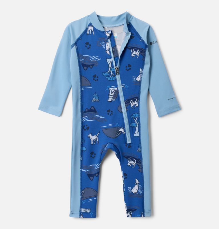 Bébé Combinaison anti-UV Sandy Shores II, Color: Mountain Blue Trail Tails, Ripple Blue, image 1