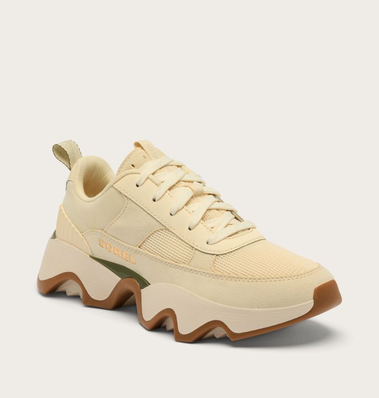 Women's Kinetic Impact II Wonder Lace Sneaker, Color: Honey White, Utility Green, image 7