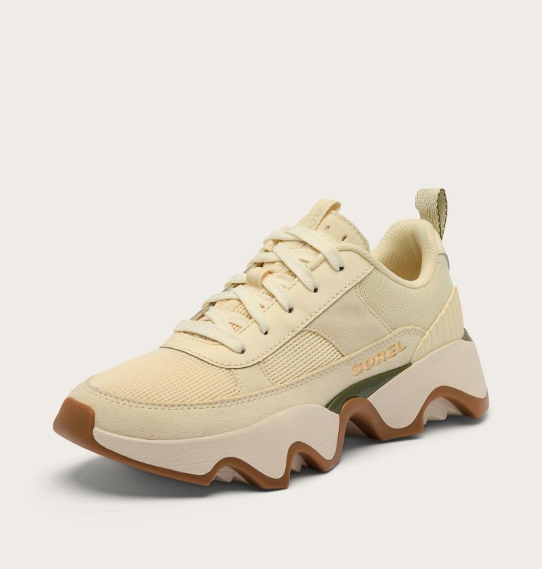 Women's Kinetic Impact II Wonder Lace Sneaker, Color: Honey White, Utility Green, image 8