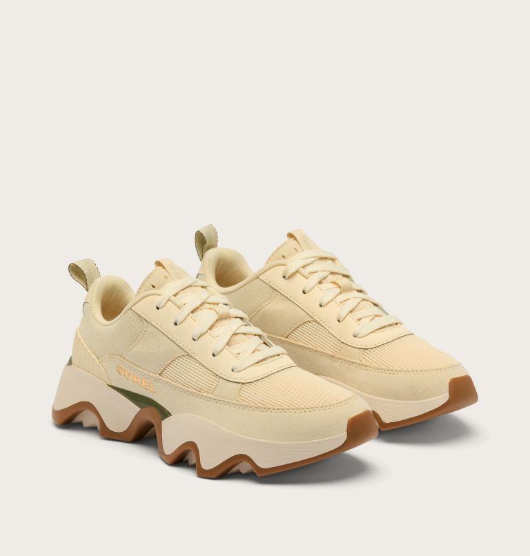 Women's Kinetic Impact II Wonder Lace Sneaker, Color: Honey White, Utility Green, image 2