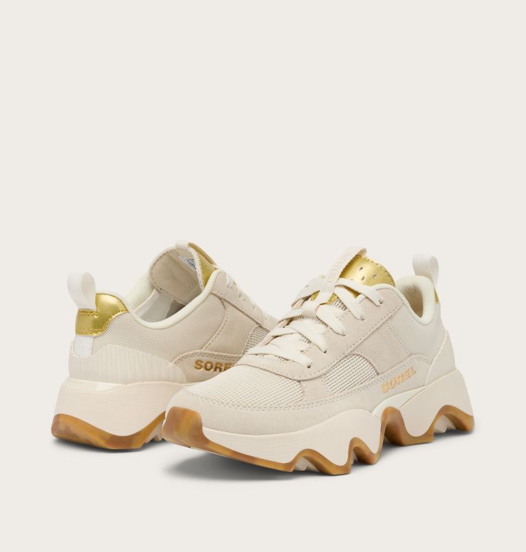 KINETIC Impact II Wonder Lace Women's Sneaker, Color: True Gold, Chalk, image 8